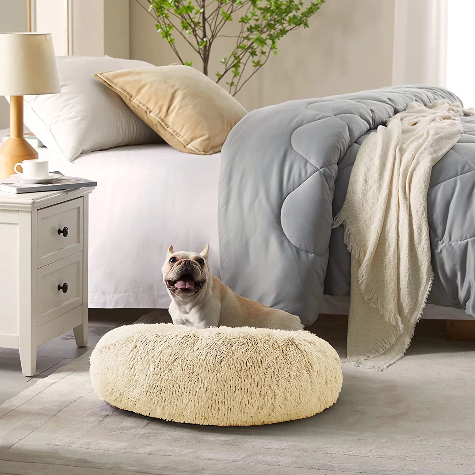 Calming Donut Dog Bed Anti-Anxiety